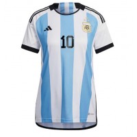 Argentinien Lionel Messi #10 Heimtrikot Frauen WM 2022 Kurzarm